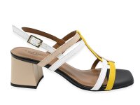 Linea Uno heeled sandals white