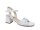 Linea Uno Sandalette mit Absatz weiß