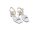 Linea Uno heeled sandals white
