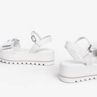 Nero Giardini sandals white with bow