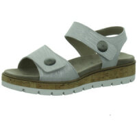 Longo sandals with removable footbed silver