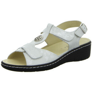 Longo sandals with removable footbed white