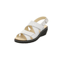 Longo sandals with removable footbed white