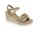 Repo Sandalette mit Keil-Absatz beige