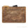 SecWal card case with money pouch brown
