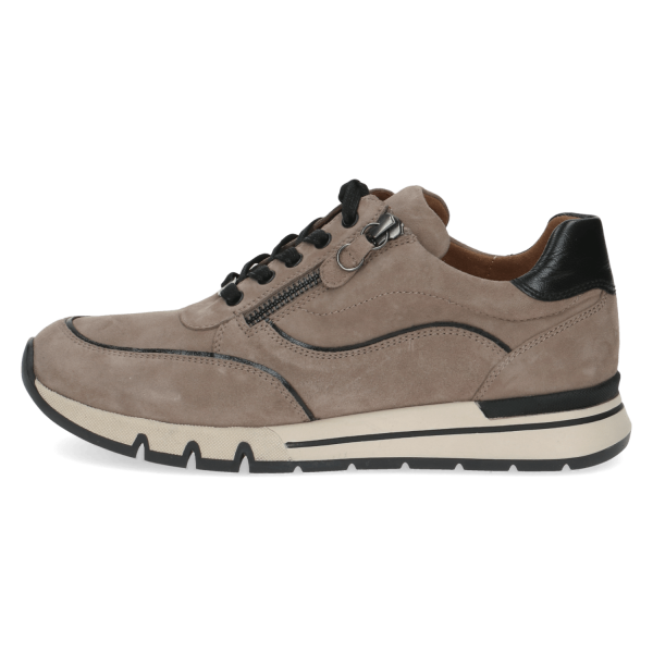 Caprice sneaker taupe with zip
