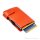 SecWal card case with money pouch orange