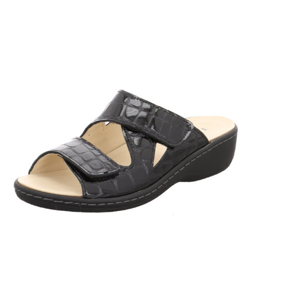 Longo slipper with removable footbed black