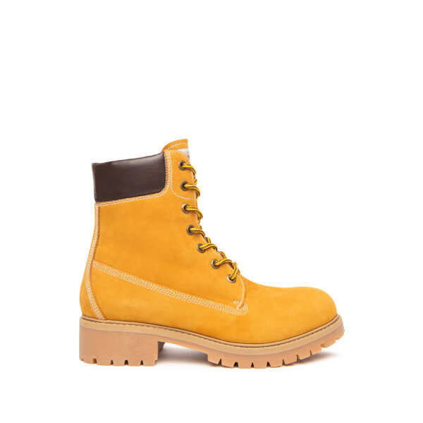 Nero Giardini winter shoes ochre yellow with lamb lining 41