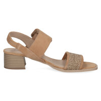 Caprice heeled sandals brown