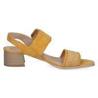 Caprice heeled sandals yellow