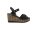 Repo Sandalette schwarz mit Keil-Absatz