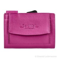 SecWal card case with money pouch pink
