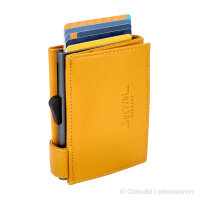 SecWal card case with money pouch yellow
