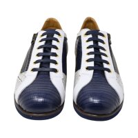 Men shoe blue/white with zip