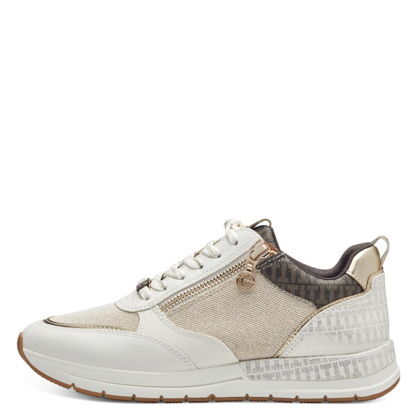 Tamaris sneaker beige with zip