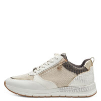 Tamaris sneaker beige con cerniera