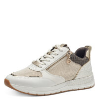 Tamaris sneaker beige con cerniera