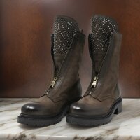 Metisse boot with zip brown