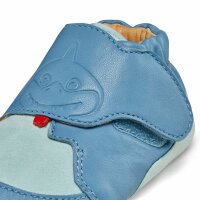 Affenzah Babyshoe Crawly Shark blue