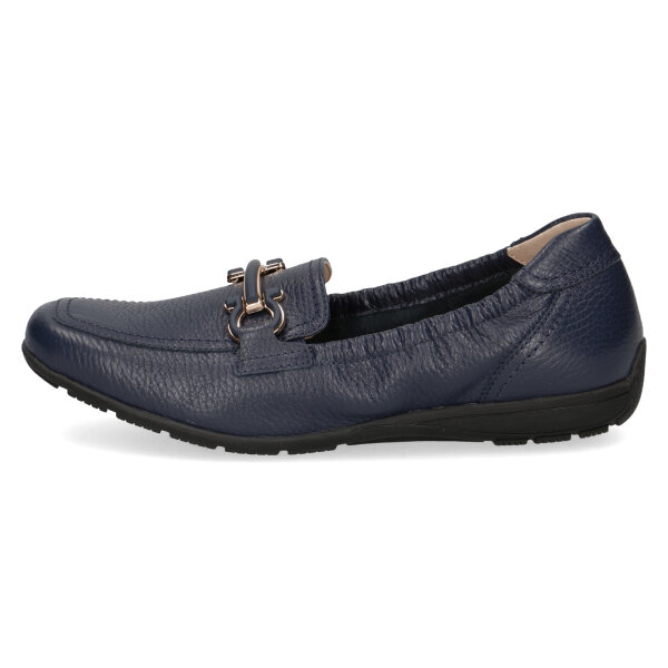 Caprice slipper blue (deerskin)