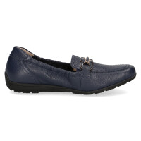 Caprice slipper blue (deerskin)