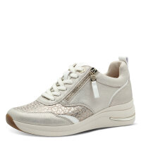 Tamaris Comfort sneaker beige with zip