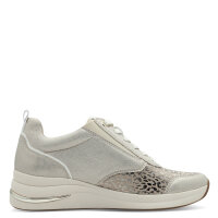 Tamaris Comfort sneaker beige with zip