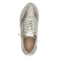 Tamaris Comfort sneaker beige with zip