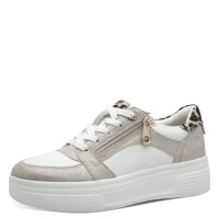 Tamaris Comfort sneaker white/beige with zip