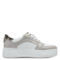 Tamaris Comfort sneaker white/beige with zip