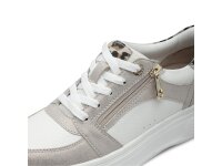 Tamaris Comfort sneaker white/beige with zip