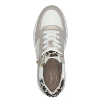 Tamaris Comfort sneaker white/beige with zip