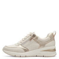 Tamaris sneaker beige con cerniera