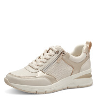 Tamaris sneaker beige con cerniera