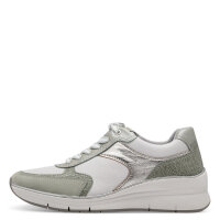 Tamaris sneaker verde con cerniera