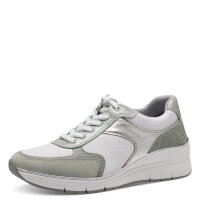 Tamaris sneaker verde con cerniera