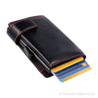 SecWal card case with money pouch black