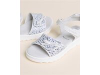 Nero Giardini Junior Sandalette weiß/silber