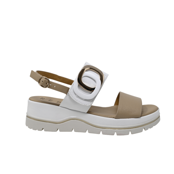 Repo sandals white/beige