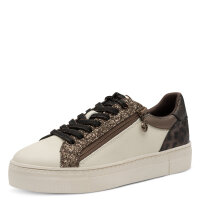 Tamaris sneaker beige con cerniera