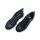 Longo Damenschuh schwarz-silber mit Reißverschluss und Wechselfußbett